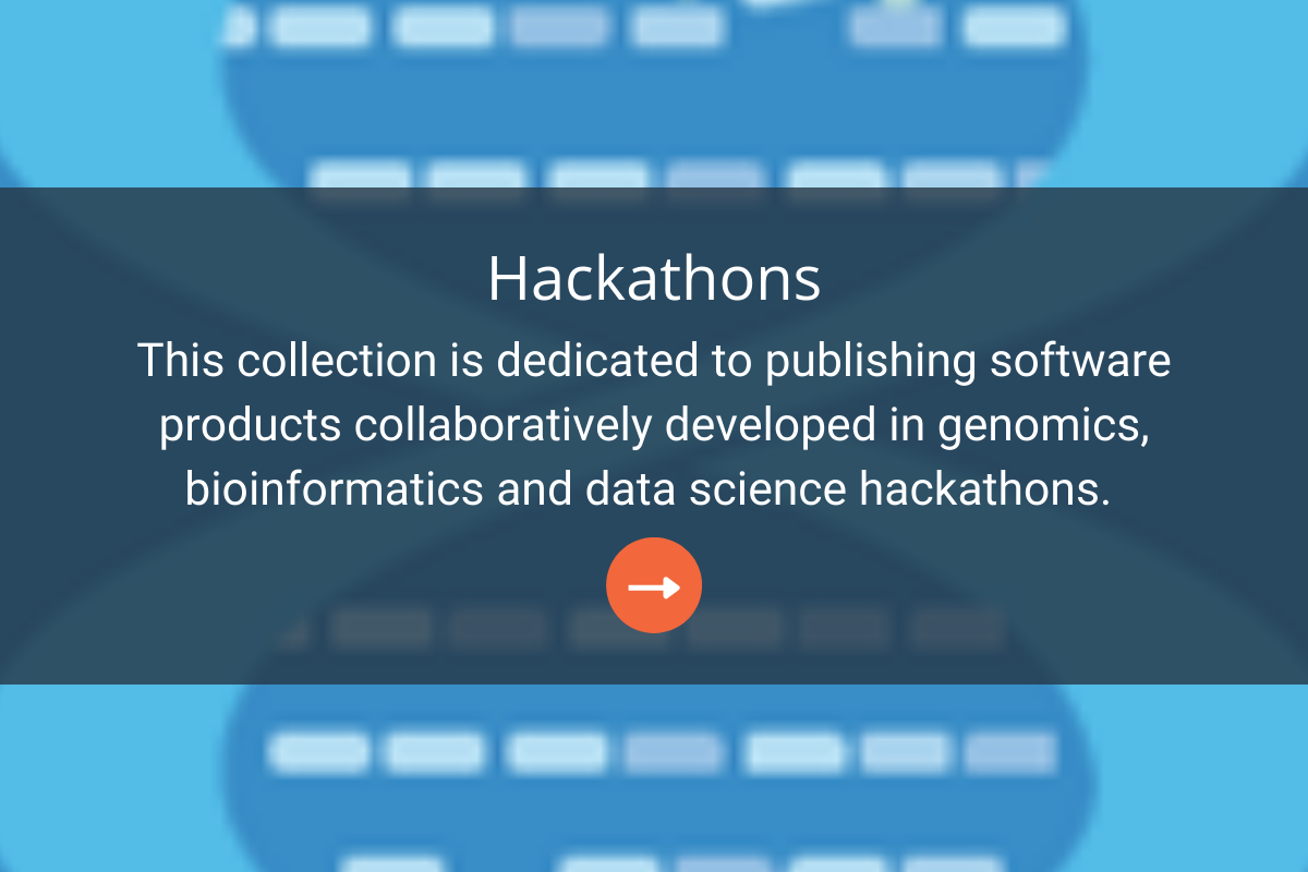 This collection is dedicated to publishing software products collaboratively developed in genomics, bioinformatics and data science hackathons.